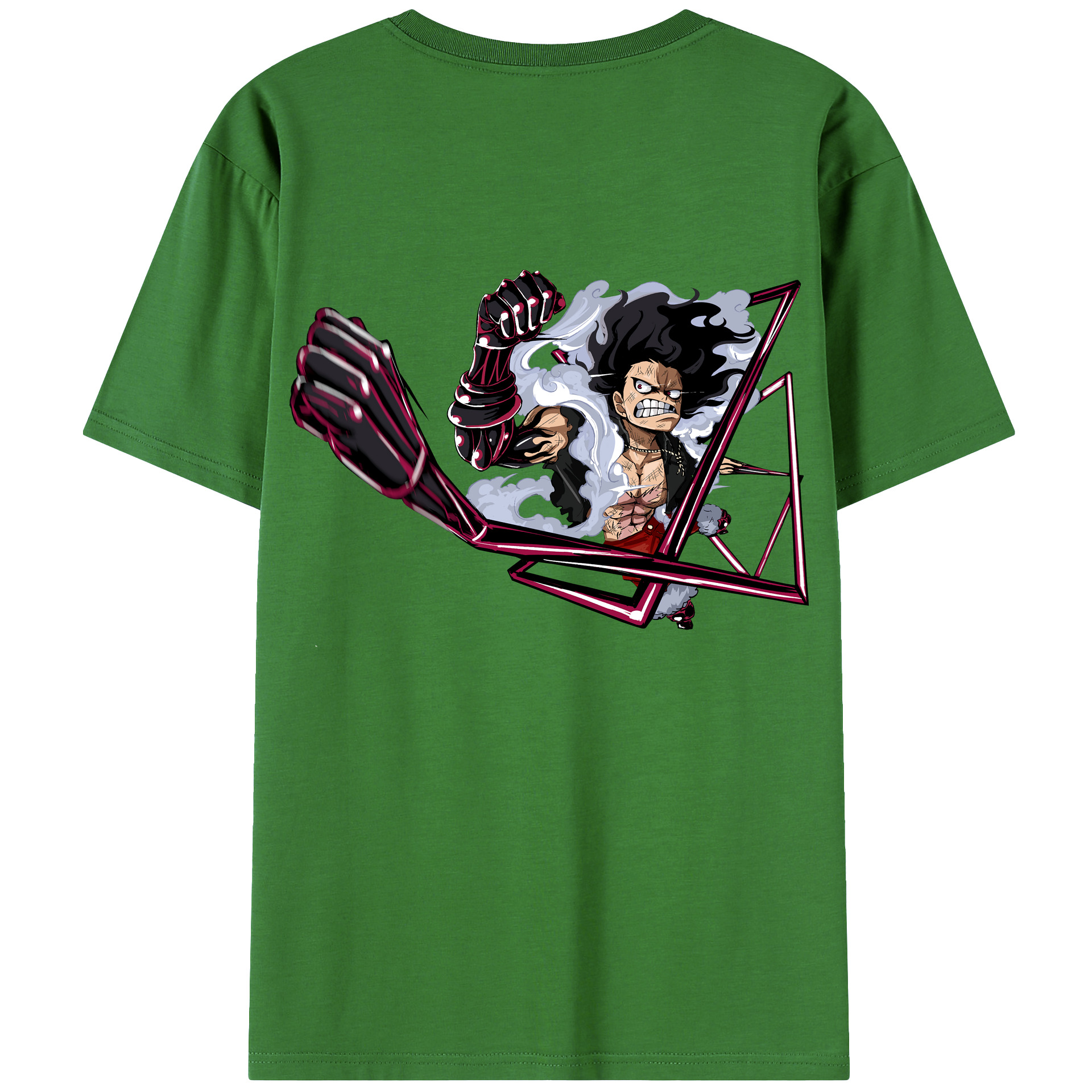 ワンピース モンキー・D・ルフィ ONE PIECE Monkey D. Luffy レディース半袖Tシャツ(バックプリント)